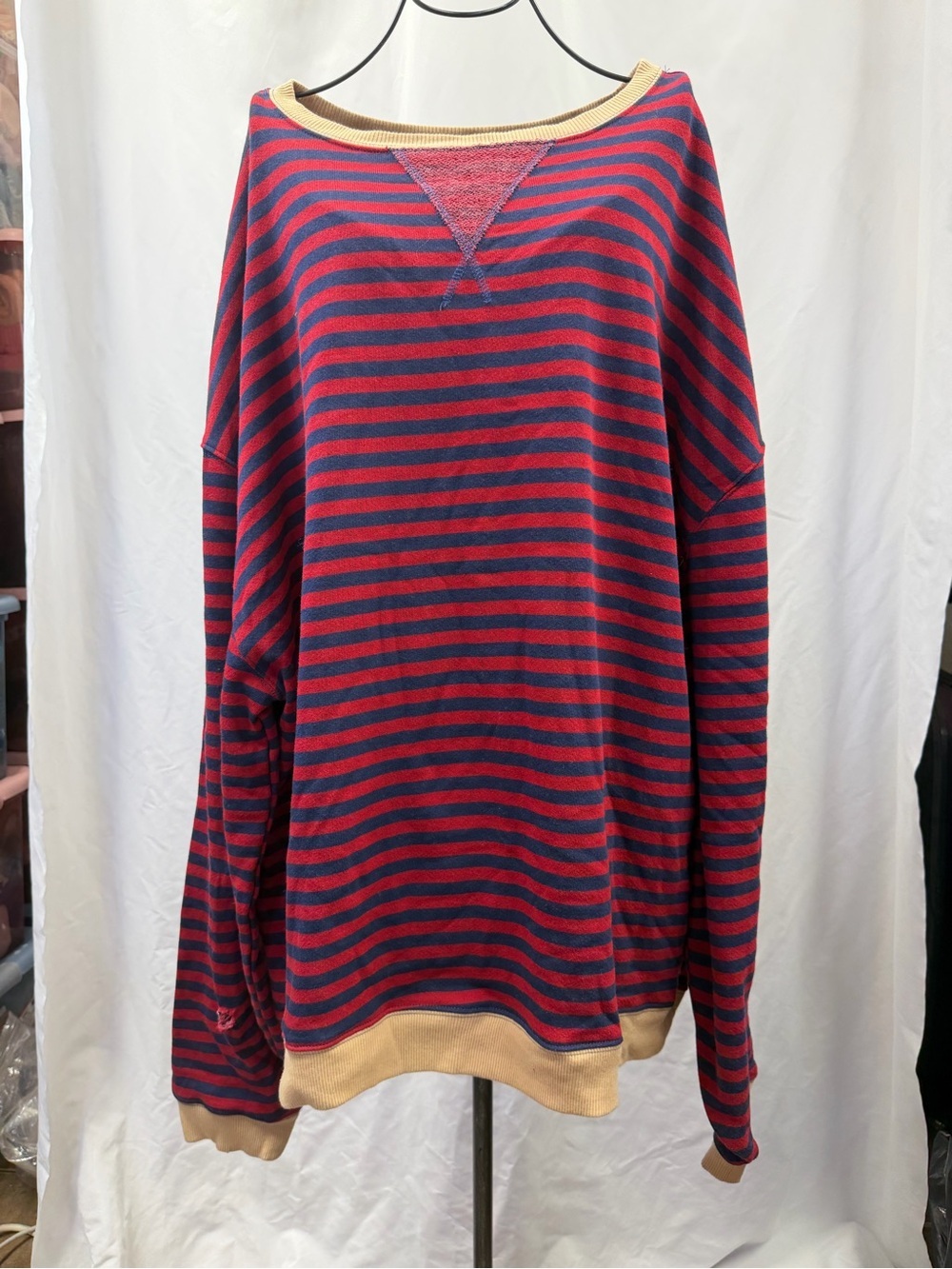 NWT We the free classic striped crewneck size XL